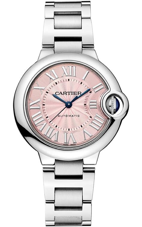 cartier ballon bleu pink dial|Cartier Ballon Bleu 33mm .